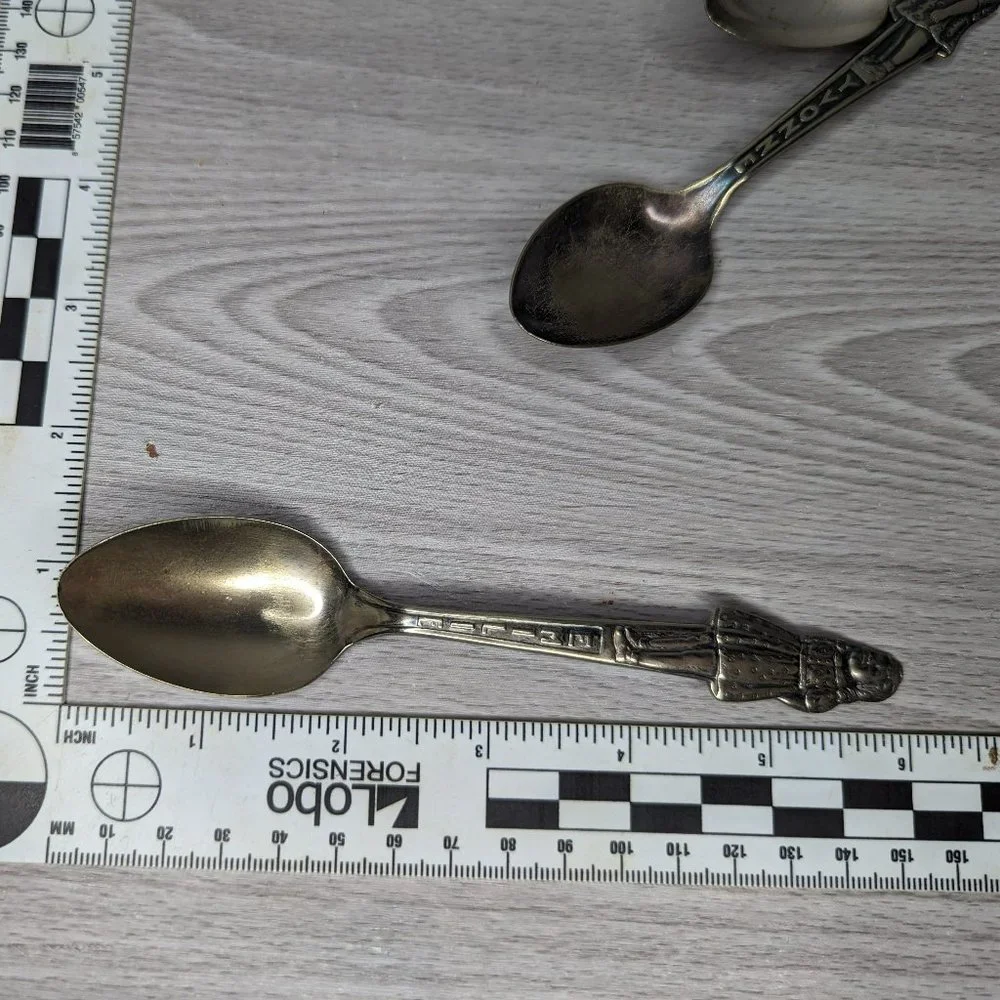 Vintage Dionne Quintuplets Silver Plated Spoon Set